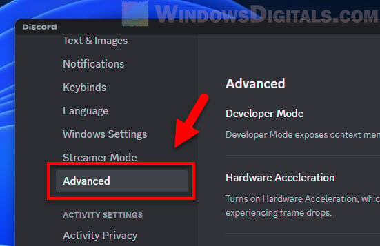 Discord Advanced Settings