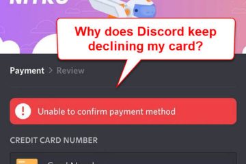 Discord Unable to confirm payment method