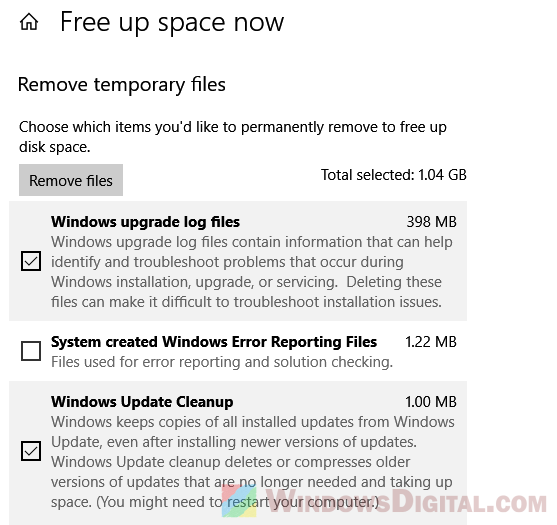 Disk Cleanup Stuck on Windows Update Cleanup
