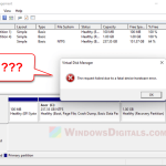 Disk Management Freezes when initializing SSD or HDD