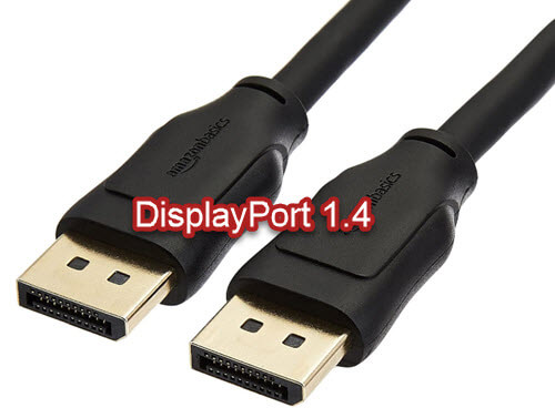DisplayPort 1.4 Cable for 240Hz gaming monitor