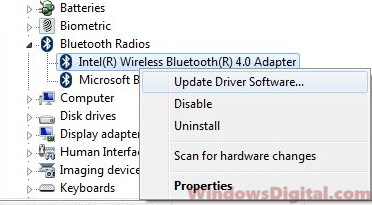 intel wireless bluetooth driver windows 10