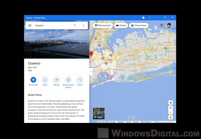 google maps download windows 11