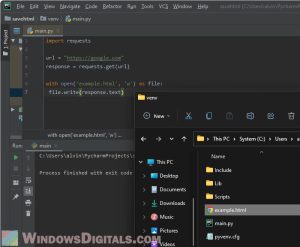Downloading HTML from a Website