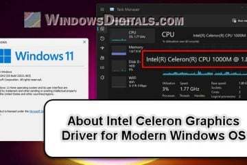 Download Intel Celeron Graphics Driver for Windows 11 10