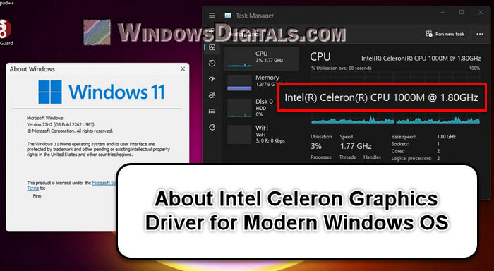 Download Intel Celeron Graphics Driver for Windows 11 10