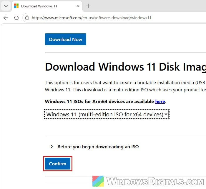 Download Windows 11 Disk Image ISO for x64 devices