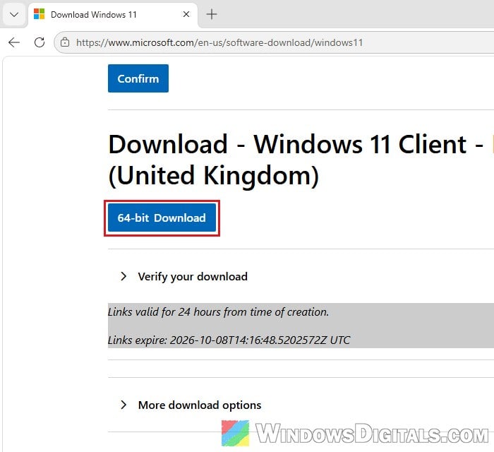 Download Windows 11 English United Kingdom ISO 64-bit