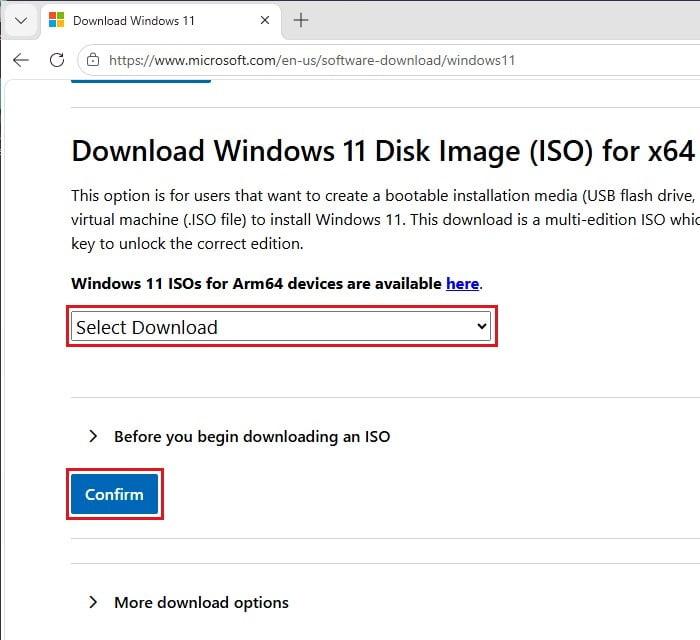 Download Windows 11 ISO Microsoft