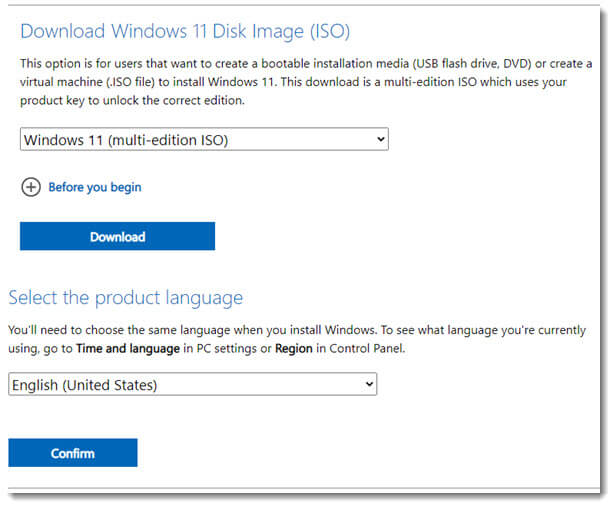 Download Windows 11 ISO