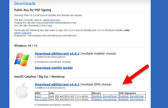 Download qBittorrent Mac setup