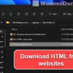 Downloading HTML from a Website