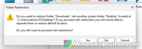 Downloads Folder Merged with Desktop in Windows 11
