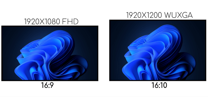 Dual monitors 16 9 and 16 10 aspect ratio
