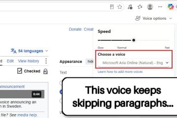 Edge Read Aloud Skipping Paragraphs or Not Working With Natural Voices