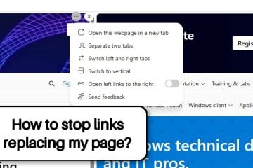 Edge Split Screen Opens Links in the Same Pane Instead of a New Tab
