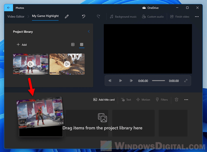 Edit video with Photos Video Editor Windows 11 Free