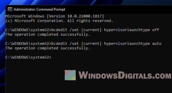 Enable Hypervisor Windows 11