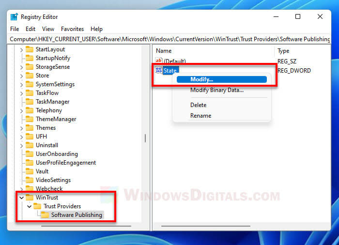 Enable Troubleshooting Windows 11 Registry Editor