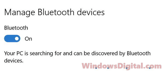 Manage Bluetooth devices