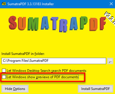 Enabled PDF Thumbnail preview Windows 11