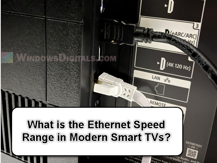 Ethernet Speeds of TVs from Apple, Samsung, Sony and LG