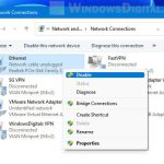 Ethernet not working in Windows 11