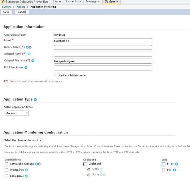 Exclude exe from Symantec DLP monitoring