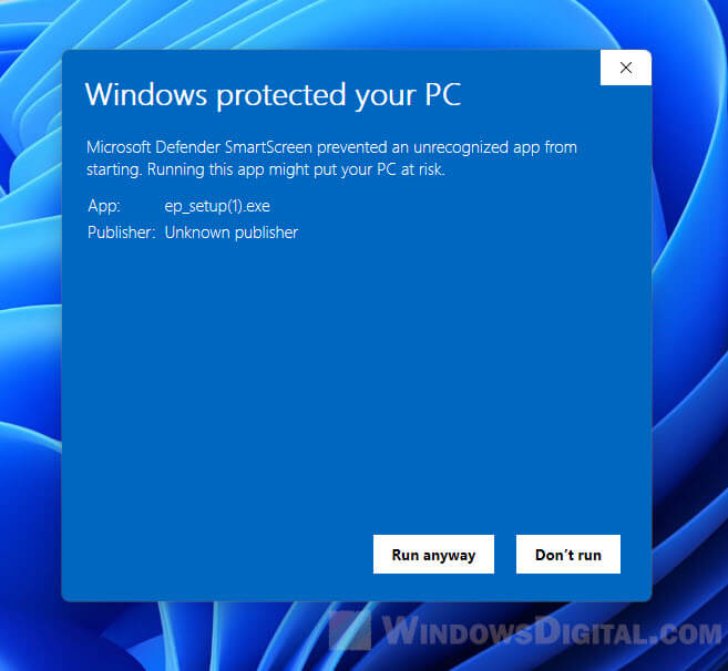 ExplorerPatcher Unknown Publisher Windows 11