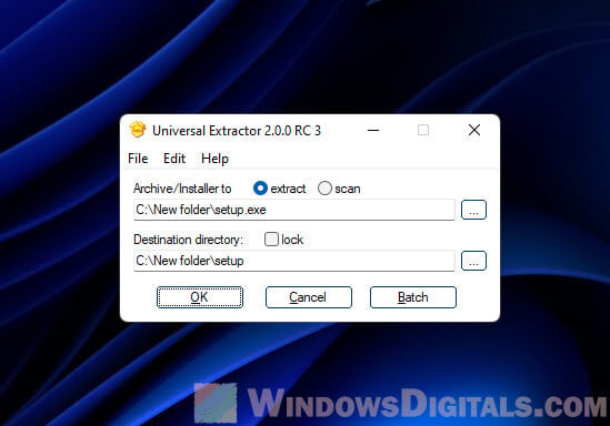 Extract InstallShield using Universal Extractor