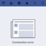 Facebook Connection Error Try Again iPhone Android