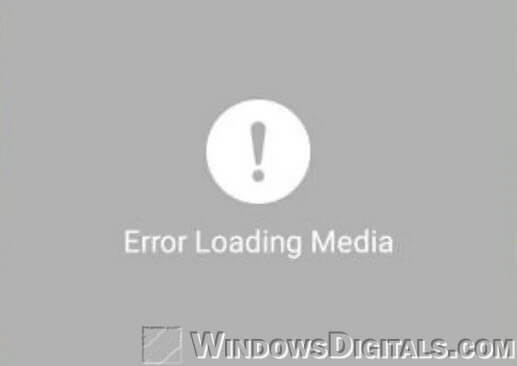 Facebook Messenger Error Loading Media