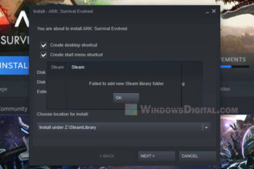Failed to Add New Steam Library Folder
