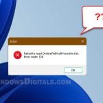 Failed to Load OnlineFix64.dll from the List Error Code 126