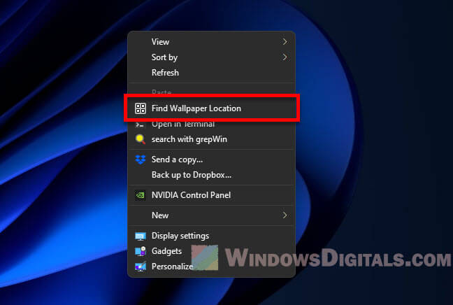 Find Current Wallpaper Location Windows 11