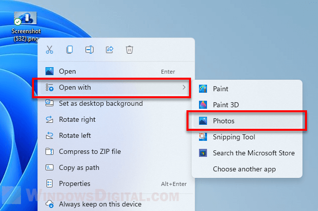 Flip or Rotate Image in Windows 11