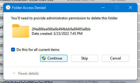 Folder Access Denied Windows 11