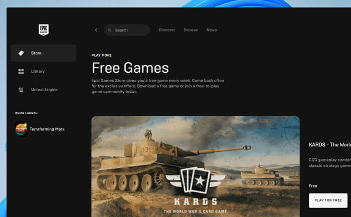 Free games from Epic Games