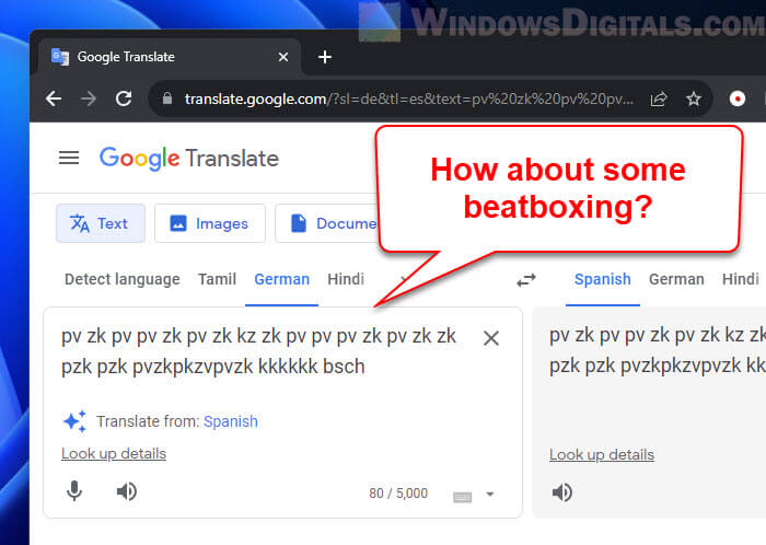 Funny Google Translate Beatbox