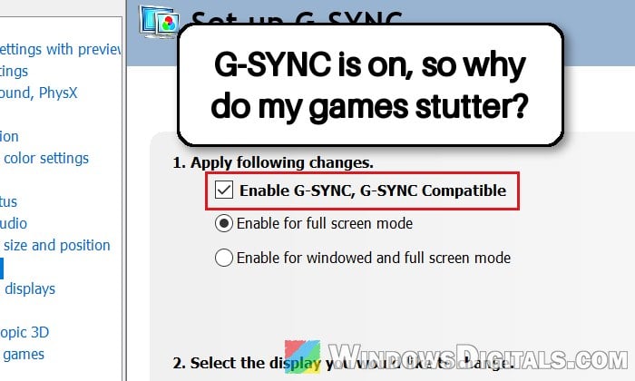 Games Stutter With G-SYNC and Frame Generation On, Why?