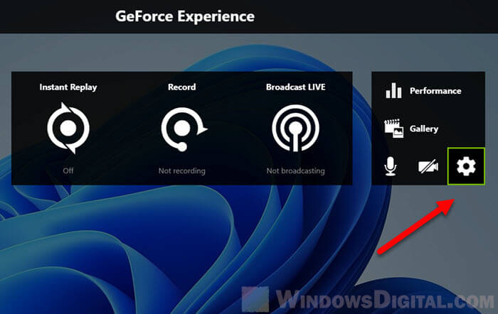 GeForce Experience Settings