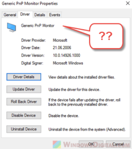 download generic pnp monitor driver windows 10 64 bit