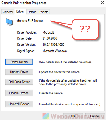 Generic PnP Monitor Driver Windows 10/11