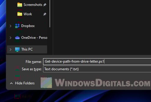 Get hard disk volume number from drive letter Windows 11