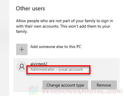 Give admin rights Windows 11/10