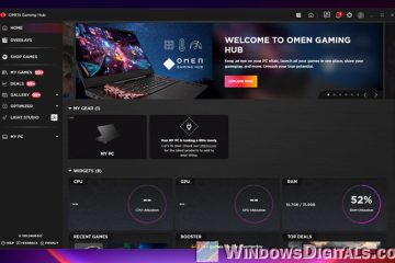 HP OMEN Gaming Hub Command Center Background