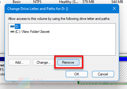 Hide drive Windows 11