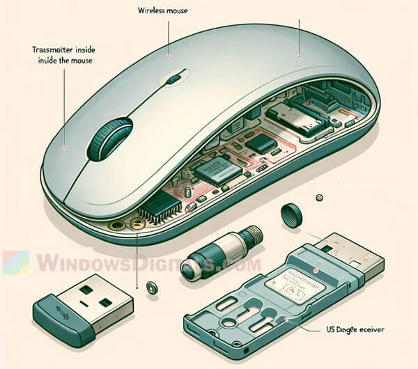 How does wireless mouse work