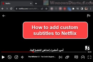 How to Add Custom Subtitles to Netflix