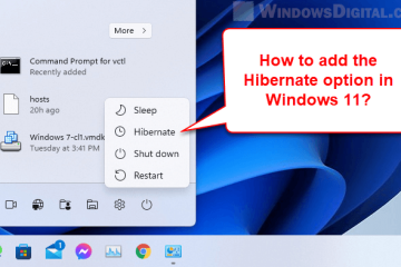How to Add Hibernate Option in Windows 11